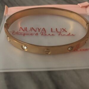 Nunya Lux Gold-Tone Studded Bracelet